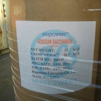 감미료 나트륨 사카린 식품 등급 EINECS 204-886-1 공식 C7h4nnao3s.2 H2O